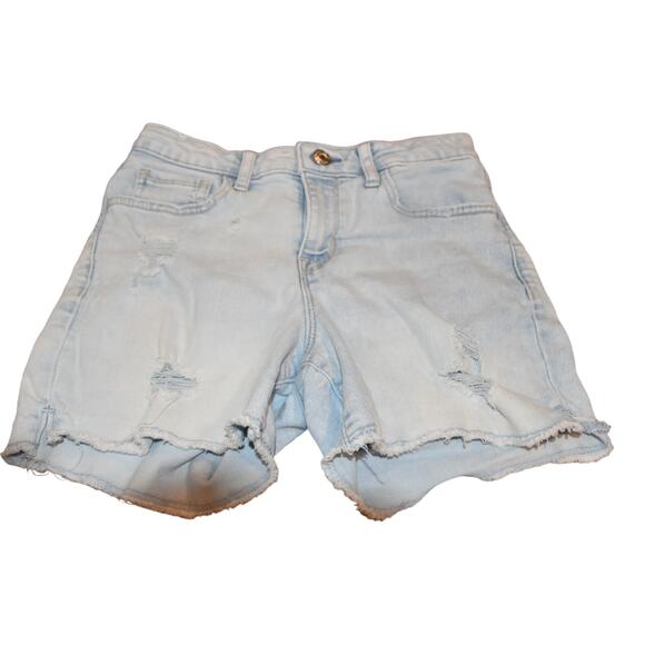 Gap Kids, Midi Denim Shorts, Light Wash, Factory Tears, EGU/LN, Size 12 - Picture 1 of 6